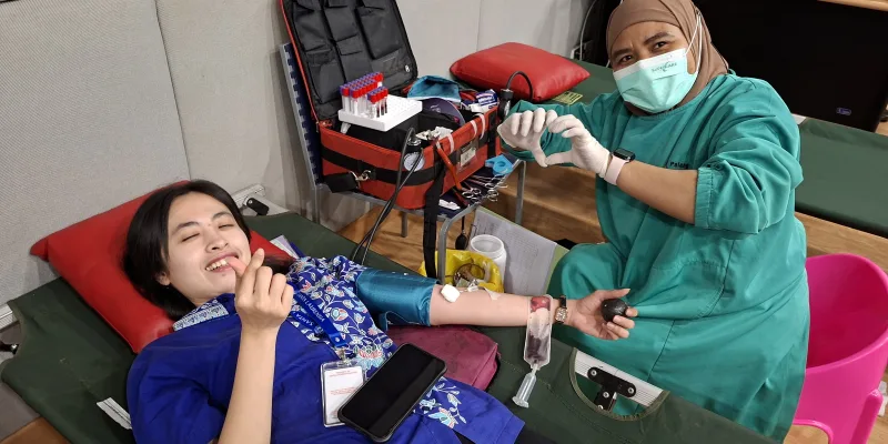 Siswa Santa Laurensia Antusias Donor Darah, Tumbuhkan Kepedulian Sosial di Lingkungan Remaja
