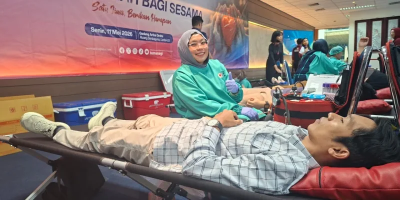 PMI Kota Tangsel Fasilitasi Donor Darah Artha Graha Peduli, Satu Jiwa Berikan Harapan